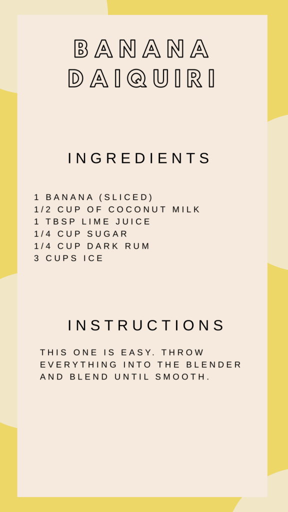 Banana Daiquiri Recipe